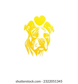 Bulldog Logo in Vector. Business bulldog security logo and emblem.  bulldog logo stock illustration. creative icon, dog symbol, dog logo