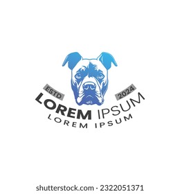 Bulldog Logo in Vector. Business bulldog security logo and emblem.  bulldog logo stock illustration. creative icon, dog symbol, dog logo