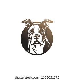 Bulldog Logo in Vector. Business bulldog security logo and emblem.  bulldog logo stock illustration. creative icon, dog symbol, dog logo