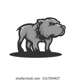 bulldog logo vector design art mascot animal  
