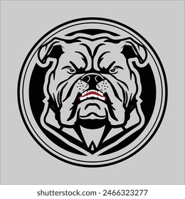 Bulldog Logo Vector Illustration Art