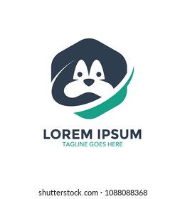bulldog logo. vector illustration. icon