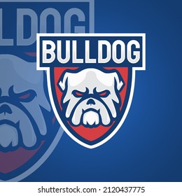 bulldog mascot esport gaming logo