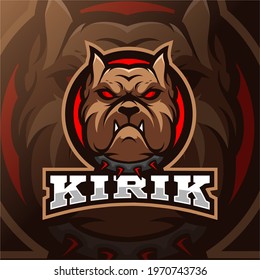 Bulldog mascot esport logo cool esports logo for you game lovers, very easy to use or print