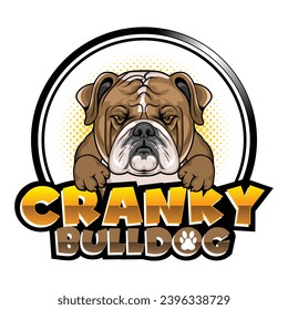 Bulldog mascot logo design. Bulldog logo design for esports team. Bulldog mascot sport logo design.