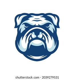 bulldog mascot logo template is very powerful and easy to print