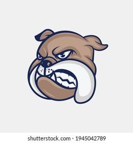 Bulldog Mascot Logo in Vector