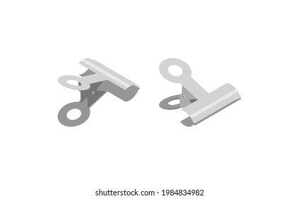 bulldog paper clip solo isometric view