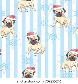bulldog pattern, vector, illustration