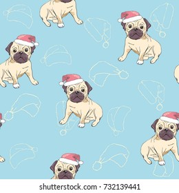bulldog, pattern ,vector, illustration