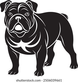 Bulldog Silhouette Stock Illustrations  Art