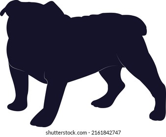 Bulldog Silhouette Bulldog Vector Graphic On Stock Vector (Royalty Free ...