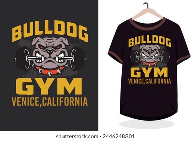  bulldog strong vector t-shirt design...