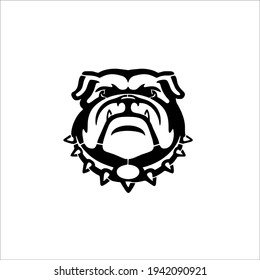 Bulldog Symbol Logo. Tattoo Design. Vector Illustration.