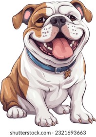 Bulldog Vector Bold and Lovable Canine Character