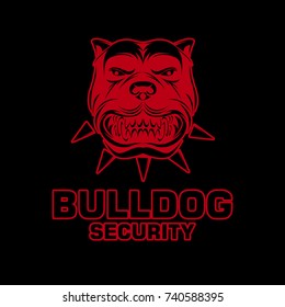 bulldog vector illustration