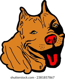 bulldog vector imagebulldog vector image