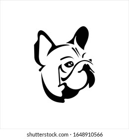 bulldog vector logo graphic modern abstract
