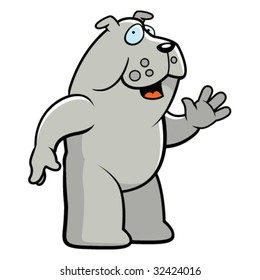 Bulldog Waving