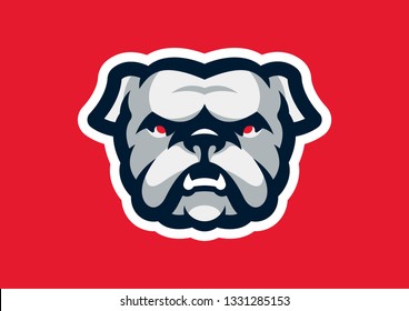 Bulldogs Mascot Logo Design Sport Team Stock Vector (Royalty Free ...