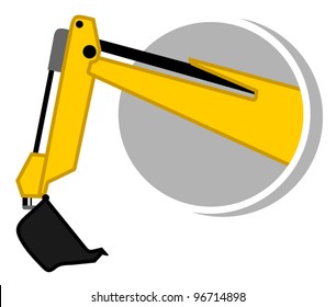 Bulldozer Arm Icon