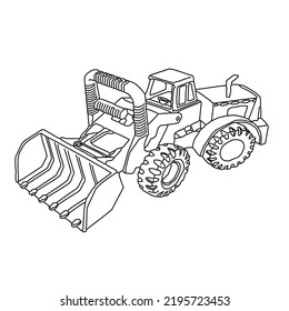 bulldozer car  icon  symbol illustration on white background