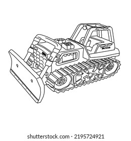bulldozer car  icon  symbol illustration on white background
