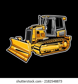 Bulldozer Construction Equipment Machine Vector