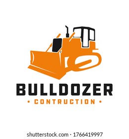 Bulldozer Construction Tool Logo Design