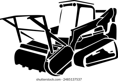 Bulldozer construction vehicle, Ice Plow Truck, Forestry mulching machine