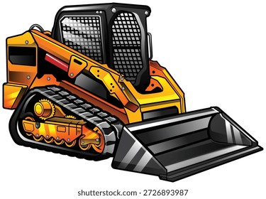 Bulldozer excavadora tractor Vector Formato 