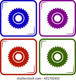bulldozer flat vector icon