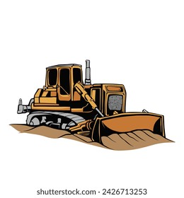 Bulldozer Heavy Equipment Vector graphic