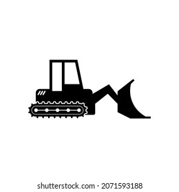 bulldozer icon design template vector isolated illustration