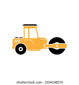 Bulldozer icon design template vector isolated