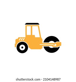 Bulldozer icon design template vector isolated