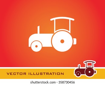 Bulldozer Icon. Eps-10.