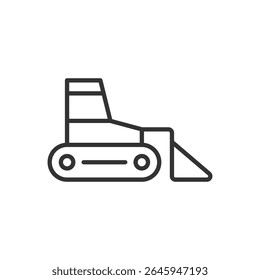 Bulldozer Icon Sign Symbol Vector