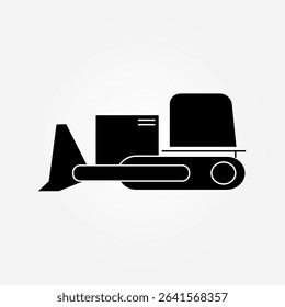 bulldozer icon symbol illustration vector eps10 logo template