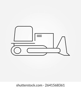 bulldozer icon symbol illustration vector eps10 logo template