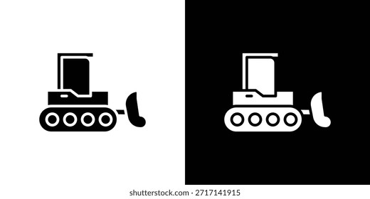 Ícone Bulldozer vetor design vetor eps 10 elemento