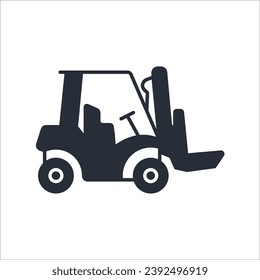 icono del bulldozer. vector.Curso editable.Signo de estilo lineal para uso de diseño web,logotipo.Ilustración de símbolo.