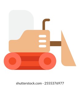 Bulldozer icon for web, app, infographic, etc