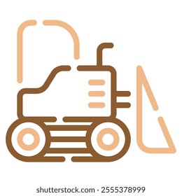 Bulldozer icon for web, app, infographic, etc