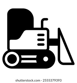 Bulldozer icon for web, app, infographic, etc