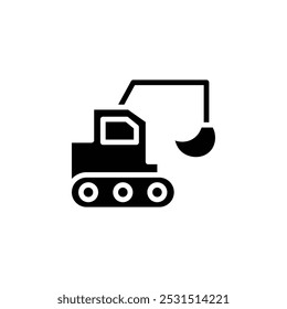 Ícone Bulldozer web design em vetor