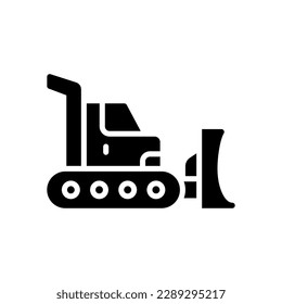 bulldozer icon for your website, mobile, presentation, and logo design.