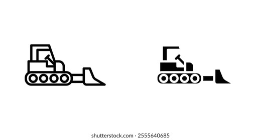 Bulldozer icons for app and websites.