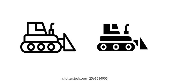 Bulldozer icons for web ui designs