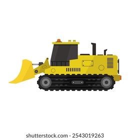 Bulldozer ilustrado sobre fundo branco